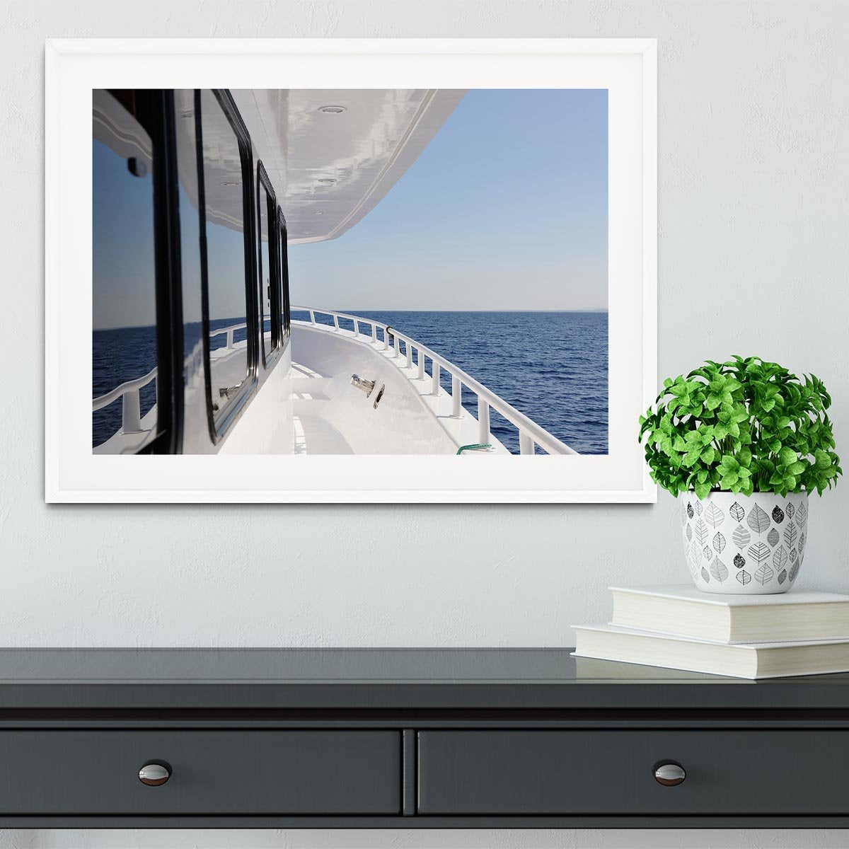 Yacht elements The deck Framed Print - Canvas Art Rocks - 5