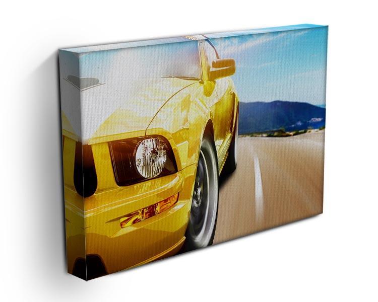 Yellow sport car Canvas Print or Poster - Canvas Art Rocks - 3