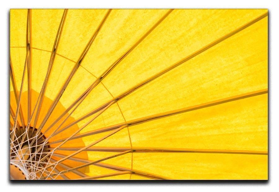 Yellow umbrella background Canvas Print or Poster  - Canvas Art Rocks - 1