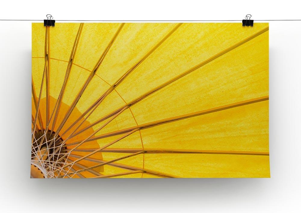 Yellow umbrella background Canvas Print or Poster - Canvas Art Rocks - 2