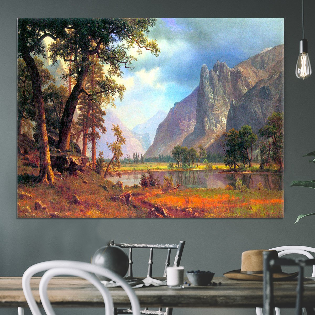 Yosemite Valley 2 by Bierstadt Canvas Print or Poster