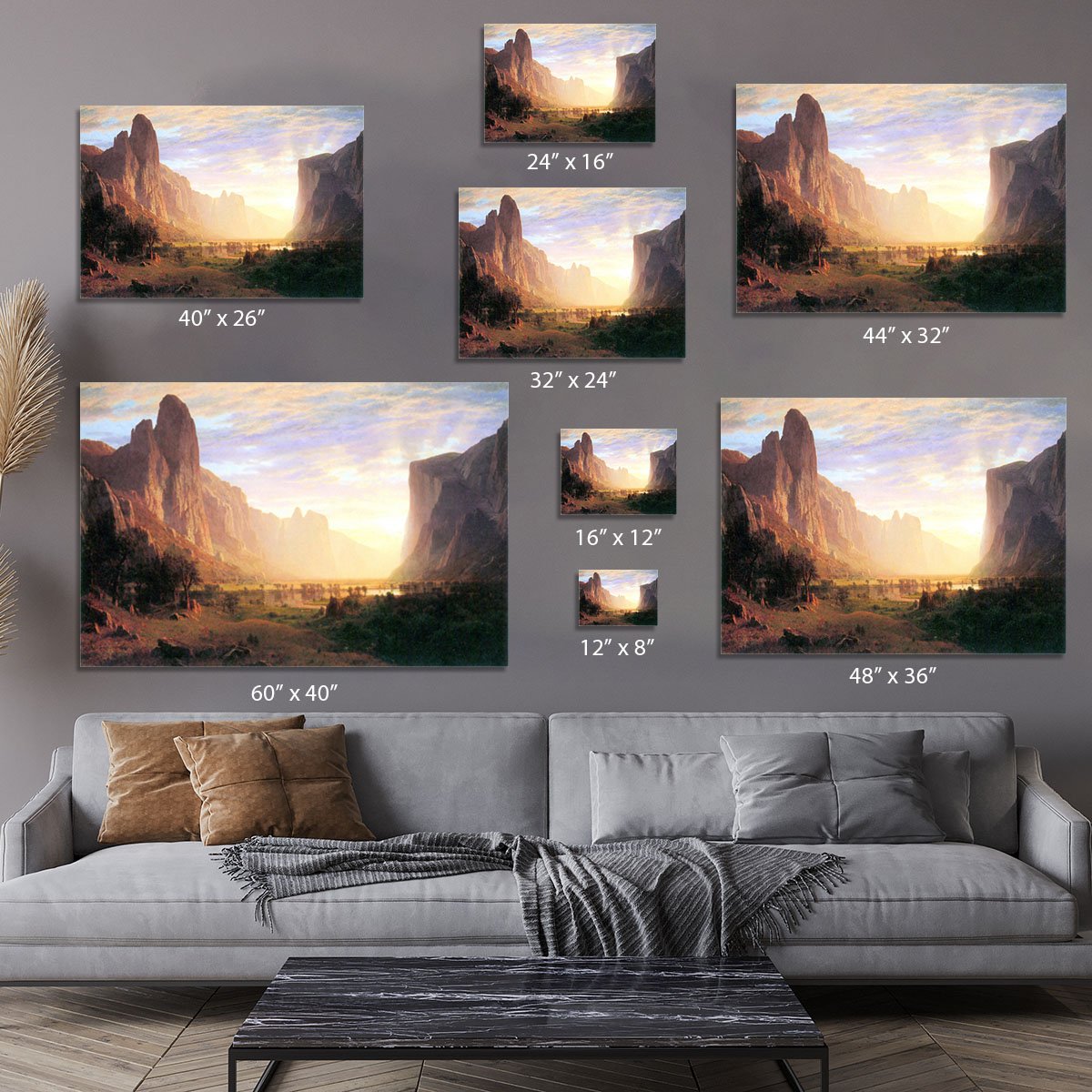 Yosemite Valley 3 by Bierstadt Canvas Print or Poster
