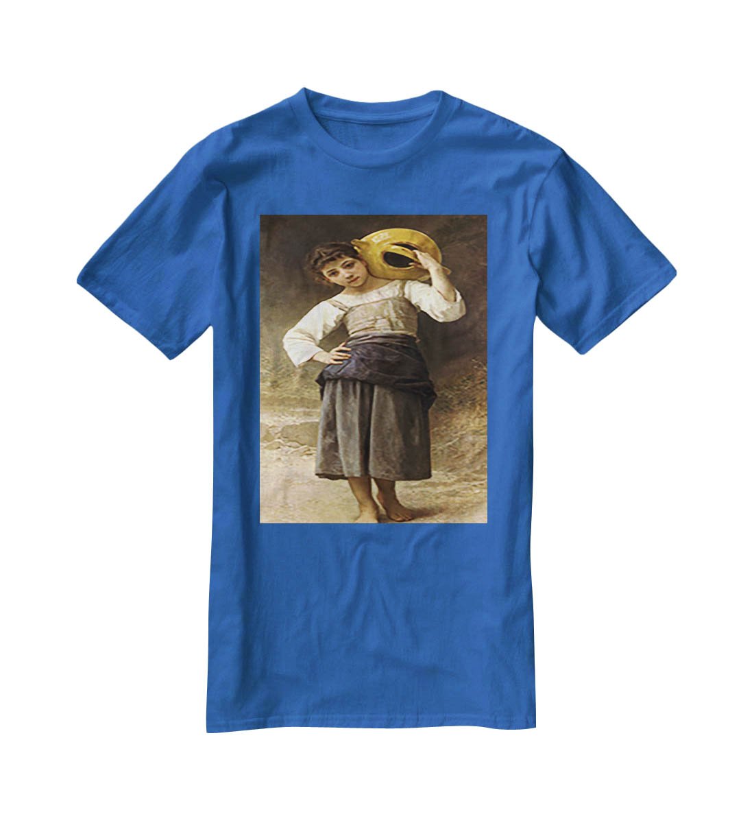 Young Girl Going to the Spring By Bouguereau T-Shirt - Canvas Art Rocks - 2