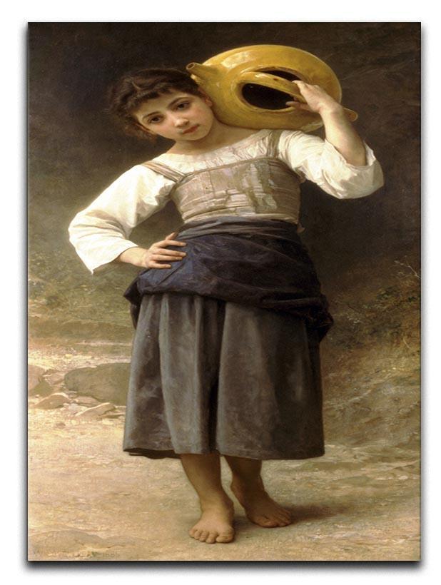 Young Girl Going to the Spring By Bouguereau Canvas Print or Poster  - Canvas Art Rocks - 1