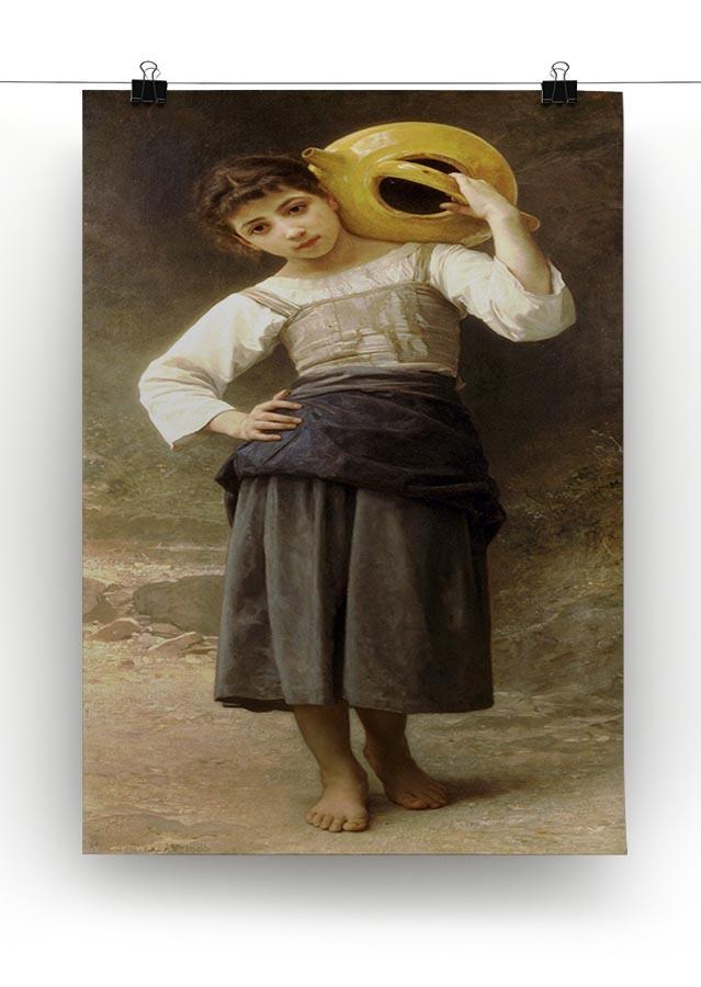 Young Girl Going to the Spring By Bouguereau Canvas Print or Poster - Canvas Art Rocks - 2