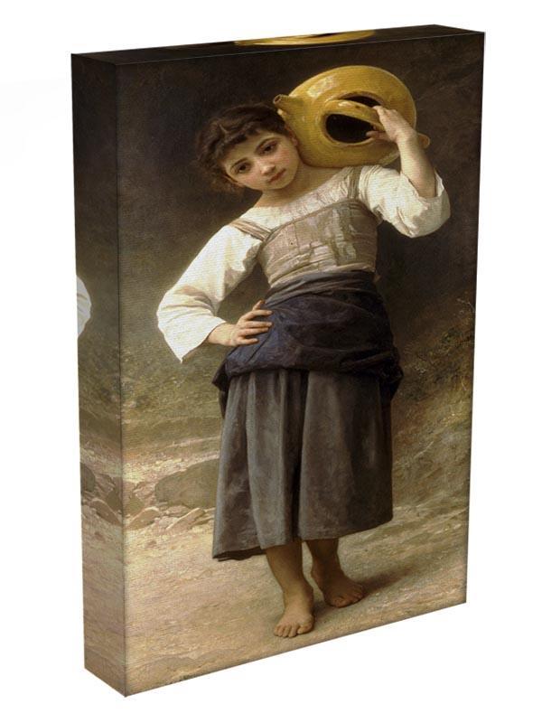 Young Girl Going to the Spring By Bouguereau Canvas Print or Poster - Canvas Art Rocks - 3