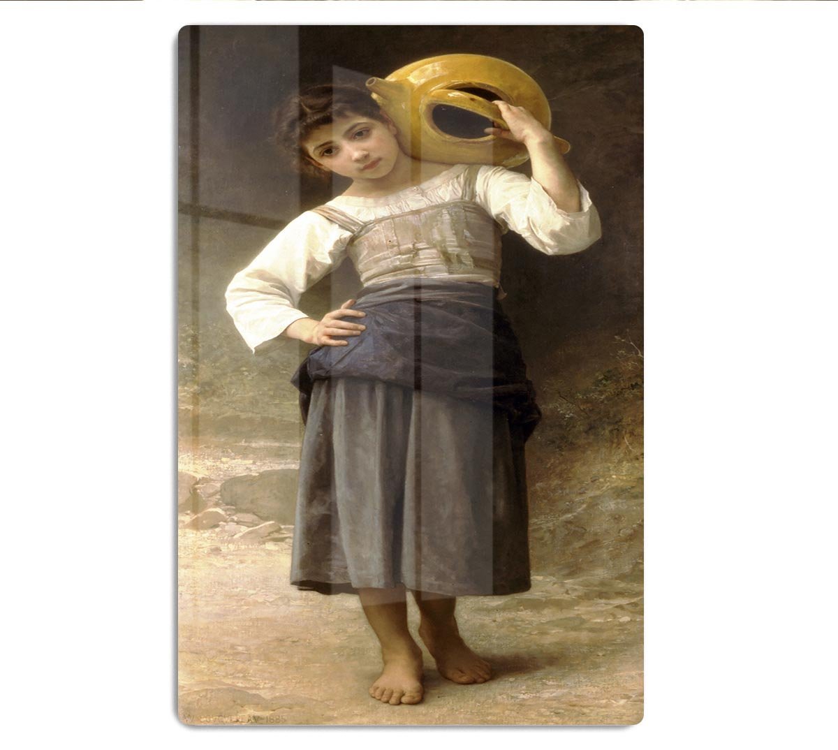 Young Girl Going to the Spring By Bouguereau HD Metal Print