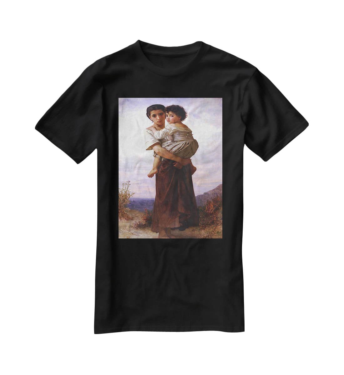 Young Gypsies By Bouguereau T-Shirt - Canvas Art Rocks - 1