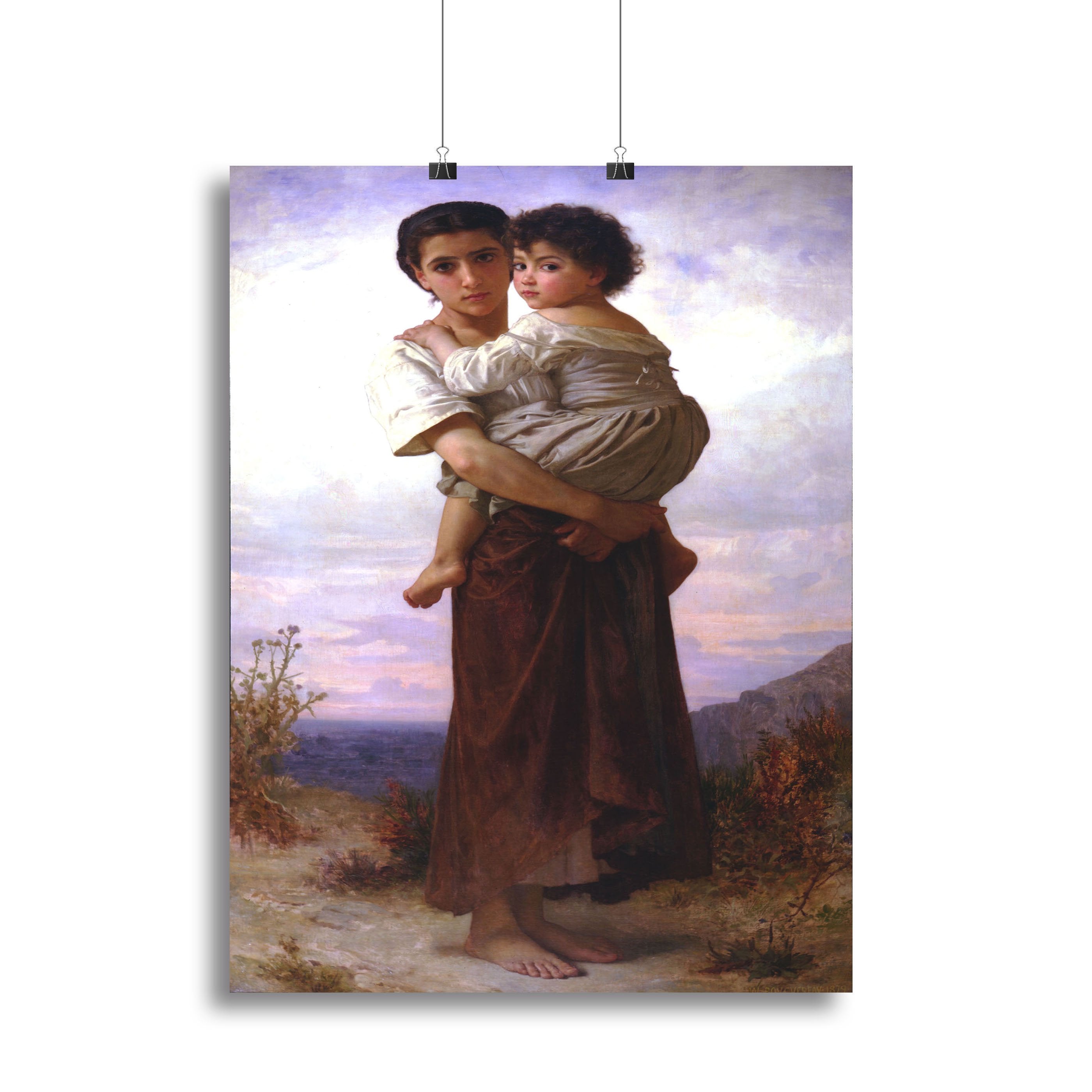 Young Gypsies By Bouguereau Canvas Print or Poster