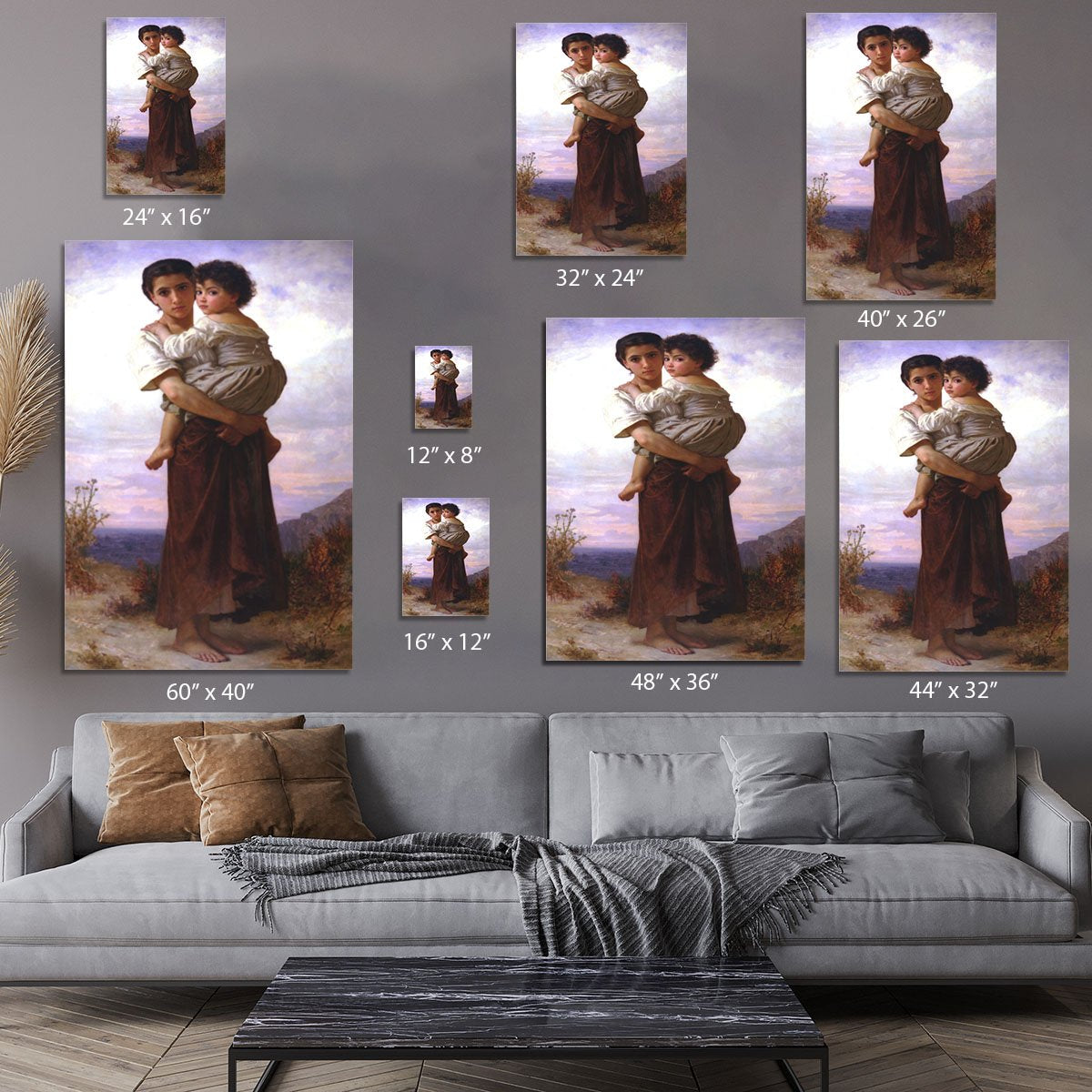 Young Gypsies By Bouguereau Canvas Print or Poster