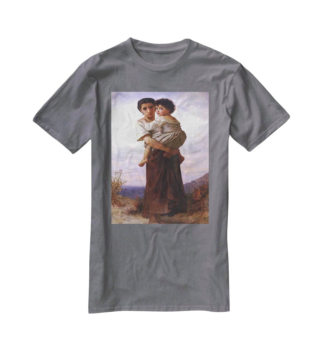 Young Gypsies By Bouguereau T-Shirt - Canvas Art Rocks - 3
