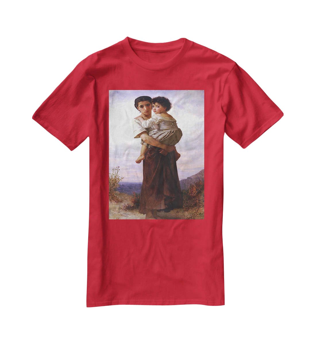 Young Gypsies By Bouguereau T-Shirt - Canvas Art Rocks - 4