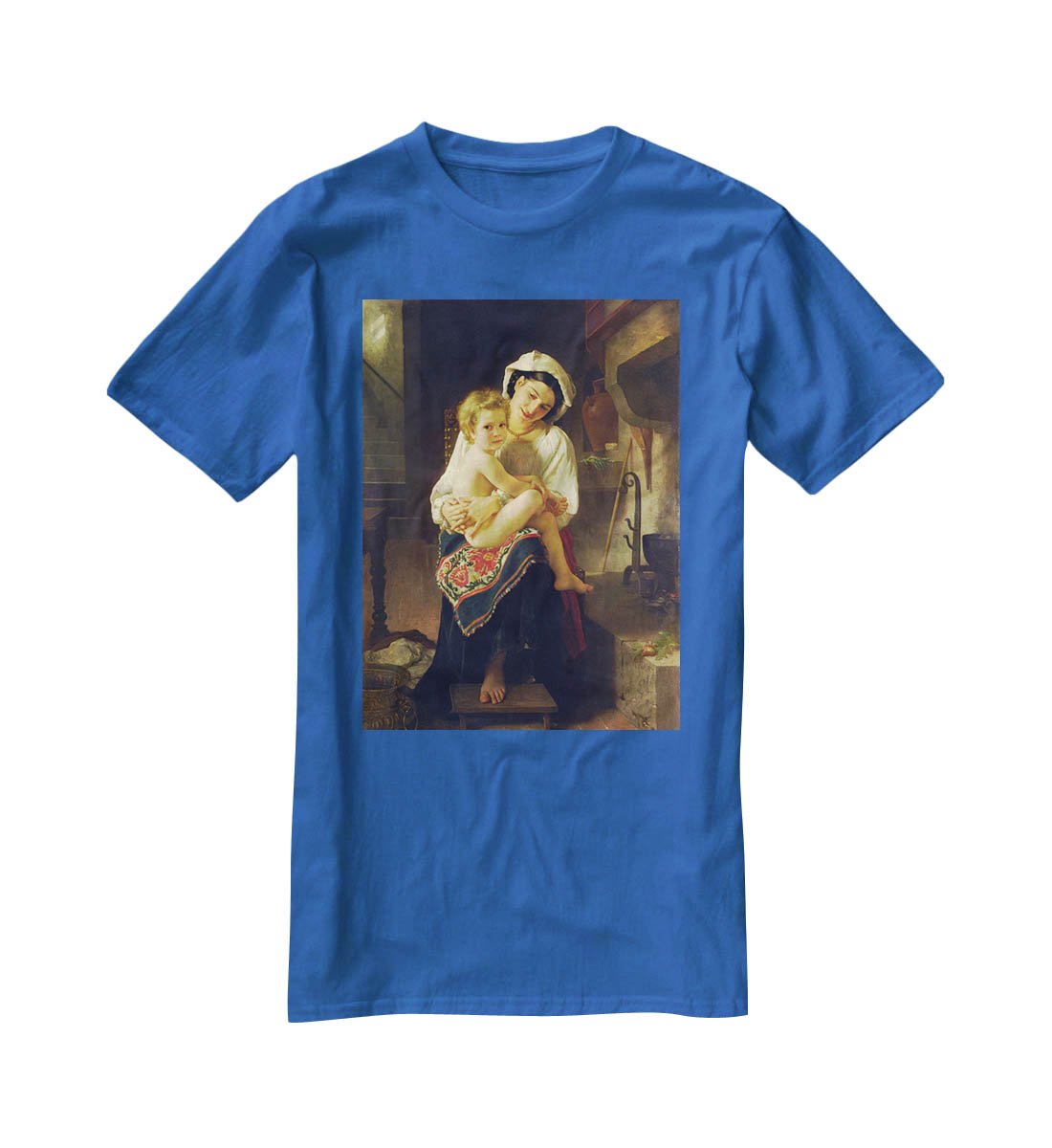 Young Mother Gazing At Her Child By Bouguereau T-Shirt - Canvas Art Rocks - 2