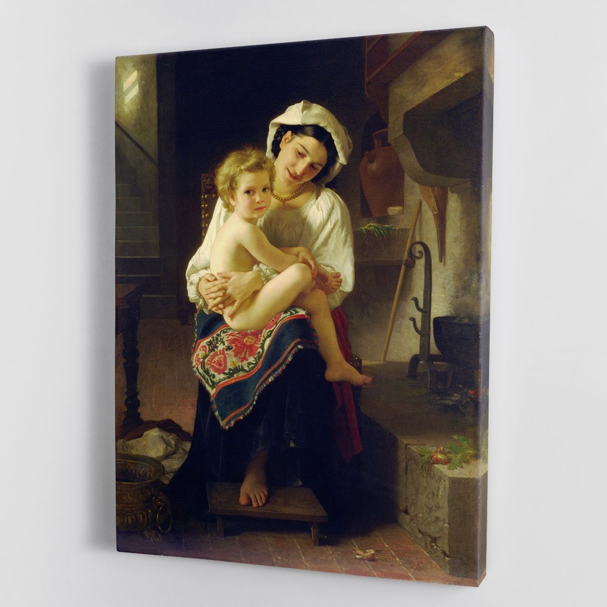 Young Mother Gazing At Her Child By Bouguereau Canvas Print or Poster