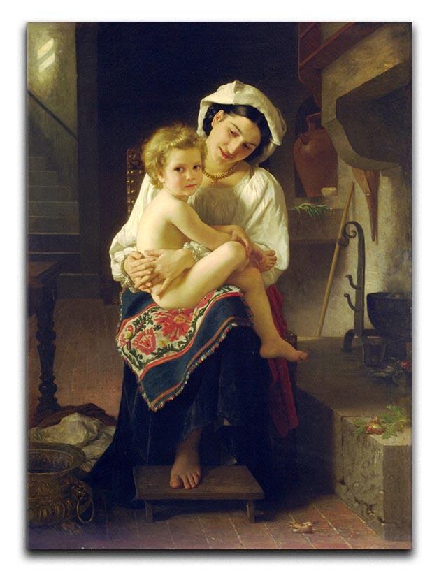 Young Mother Gazing At Her Child By Bouguereau Canvas Print or Poster  - Canvas Art Rocks - 1