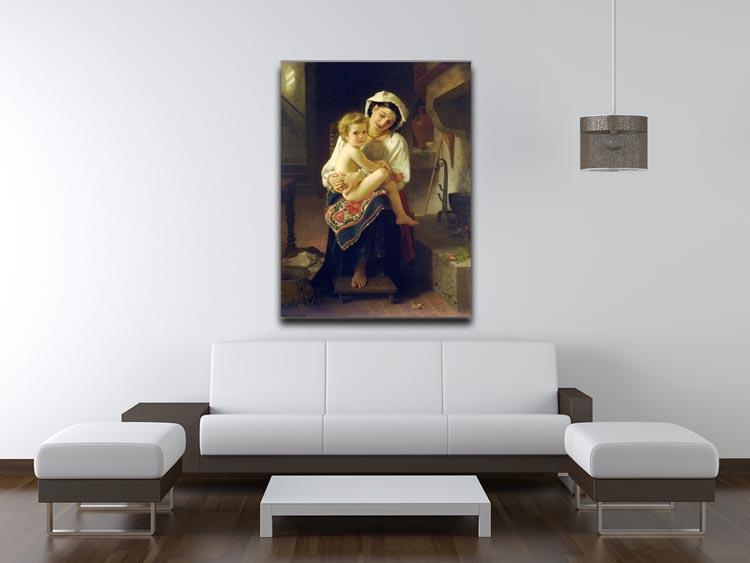 Young Mother Gazing At Her Child By Bouguereau Canvas Print or Poster - Canvas Art Rocks - 4
