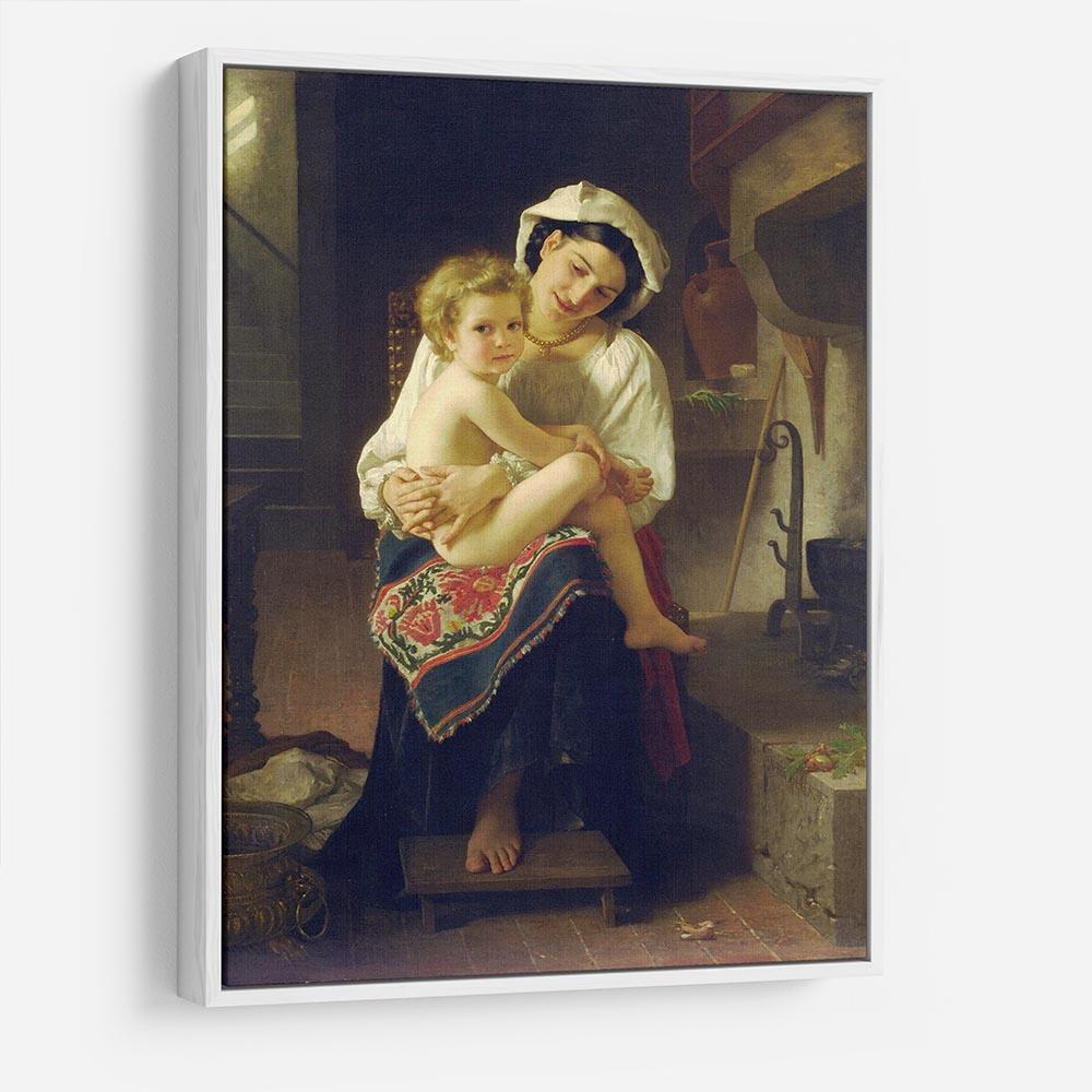 Young Mother Gazing At Her Child By Bouguereau HD Metal Print