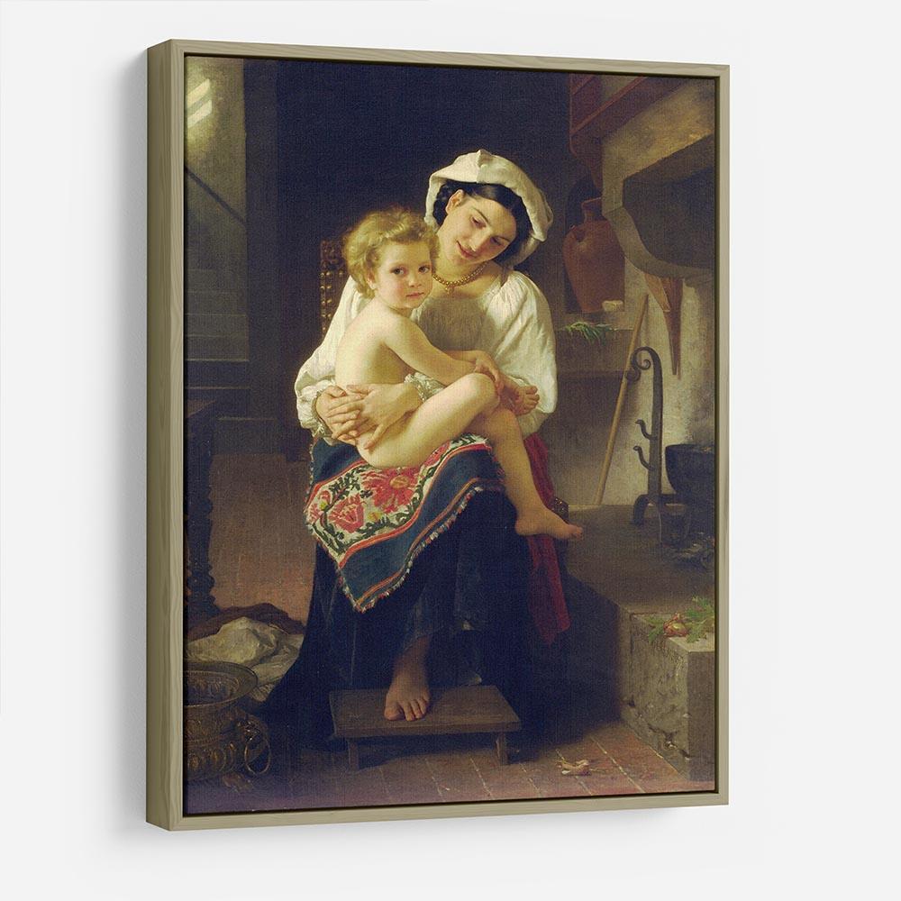 Young Mother Gazing At Her Child By Bouguereau HD Metal Print