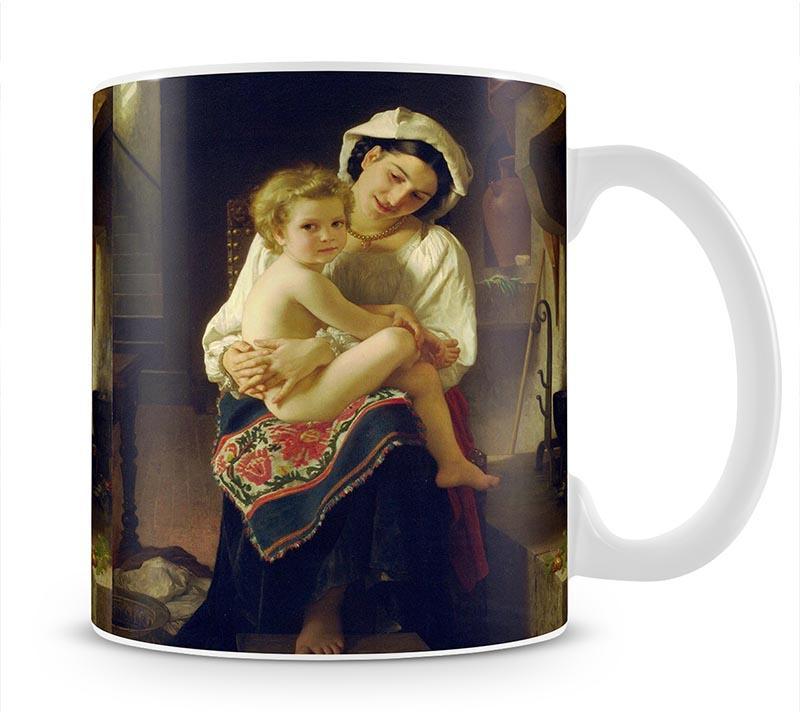 Young Mother Gazing At Her Child By Bouguereau Mug - Canvas Art Rocks - 1