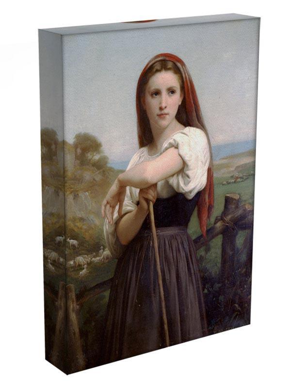 Young Shepherdess By Bouguereau Canvas Print or Poster - Canvas Art Rocks - 3