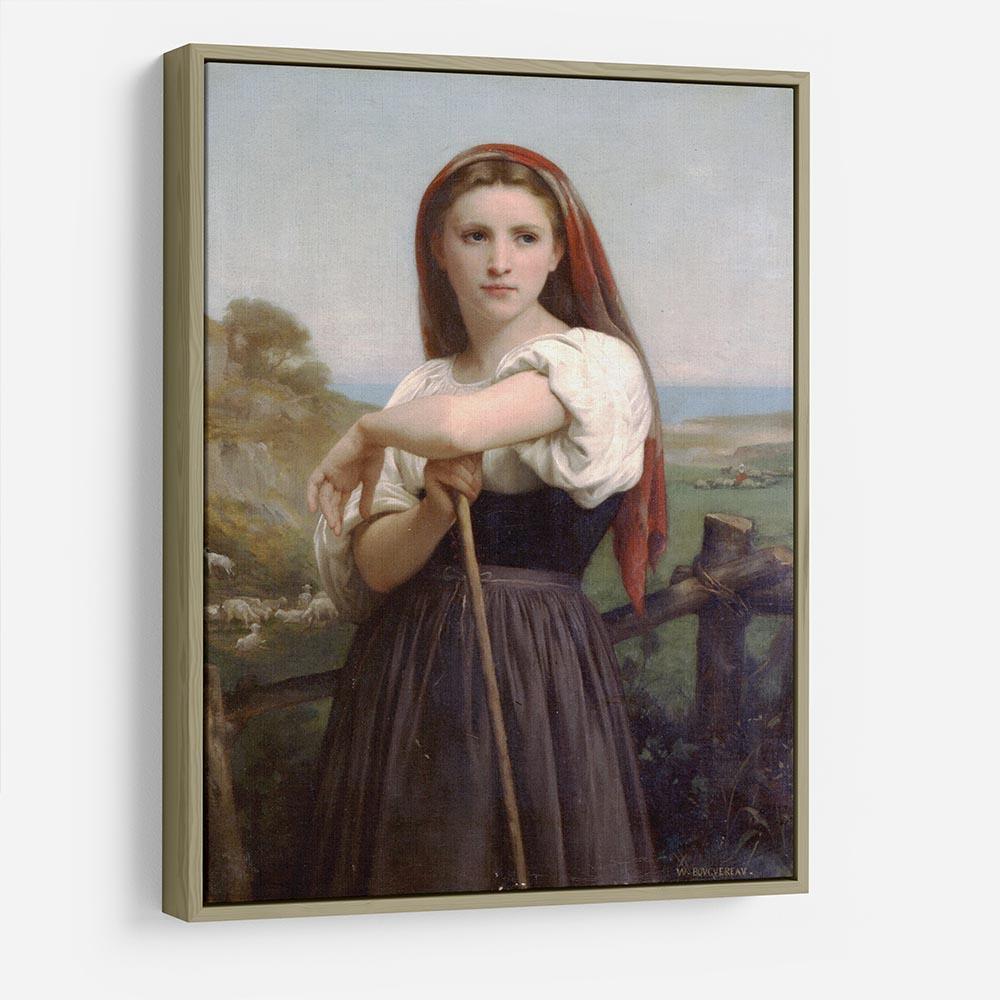Young Shepherdess By Bouguereau HD Metal Print