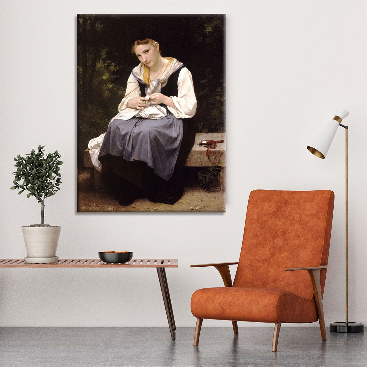 Young Worker By Bouguereau Canvas Print or Poster