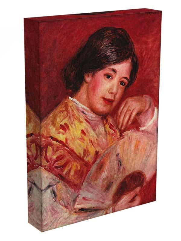Young girl with fan by Renoir Canvas Print or Poster - Canvas Art Rocks - 3