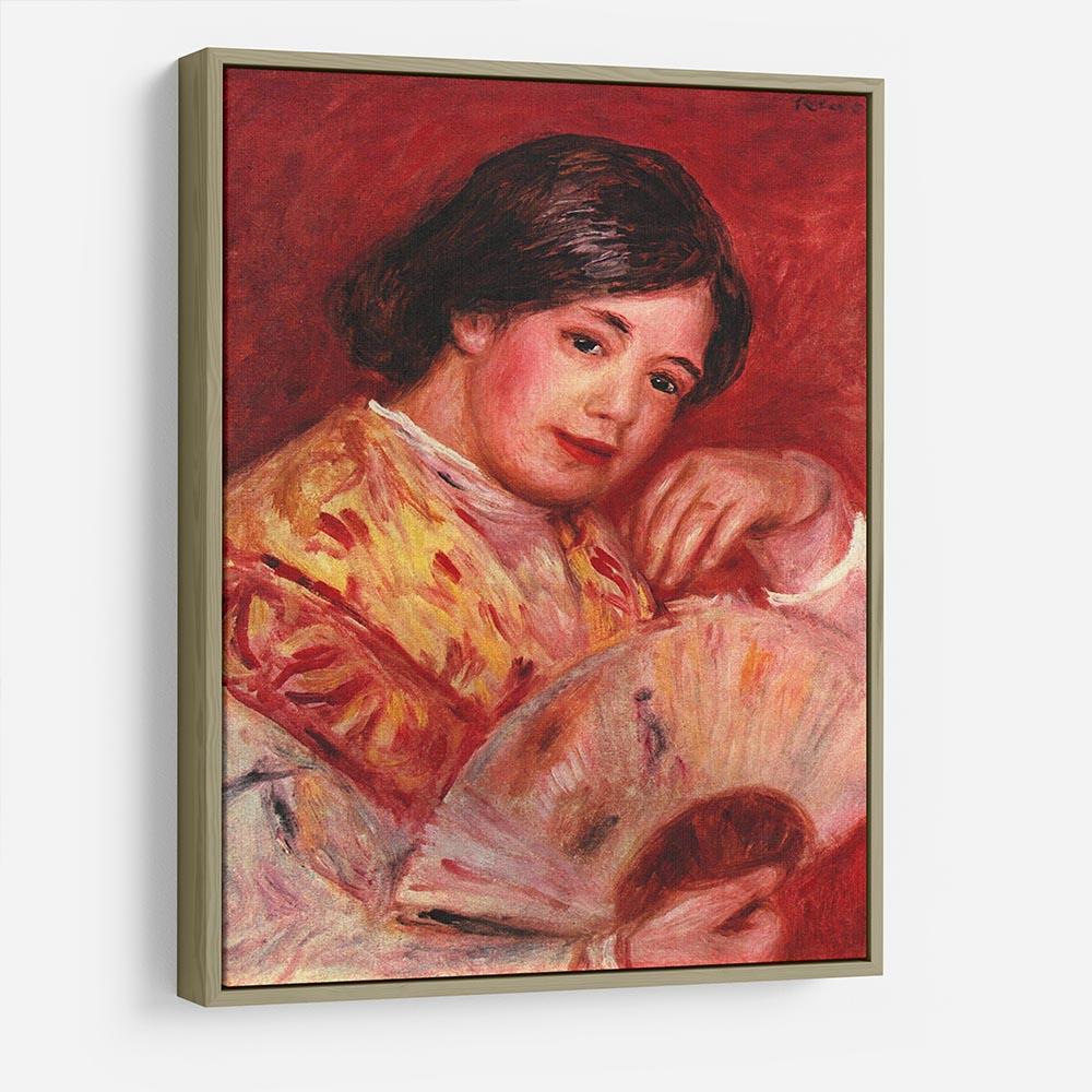 Young girl with fan by Renoir HD Metal Print