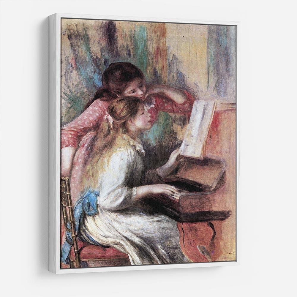 Young girls at the piano 1 by Renoir HD Metal Print