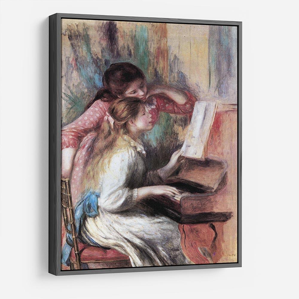 Young girls at the piano 1 by Renoir HD Metal Print