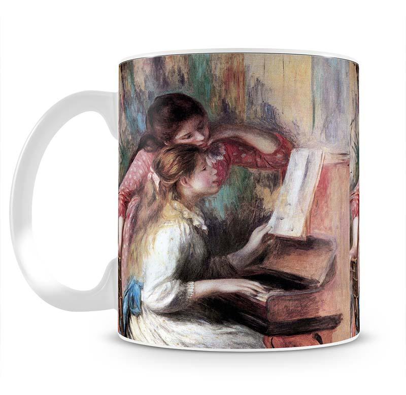 Young girls at the piano 1 by Renoir Mug - Canvas Art Rocks - 2