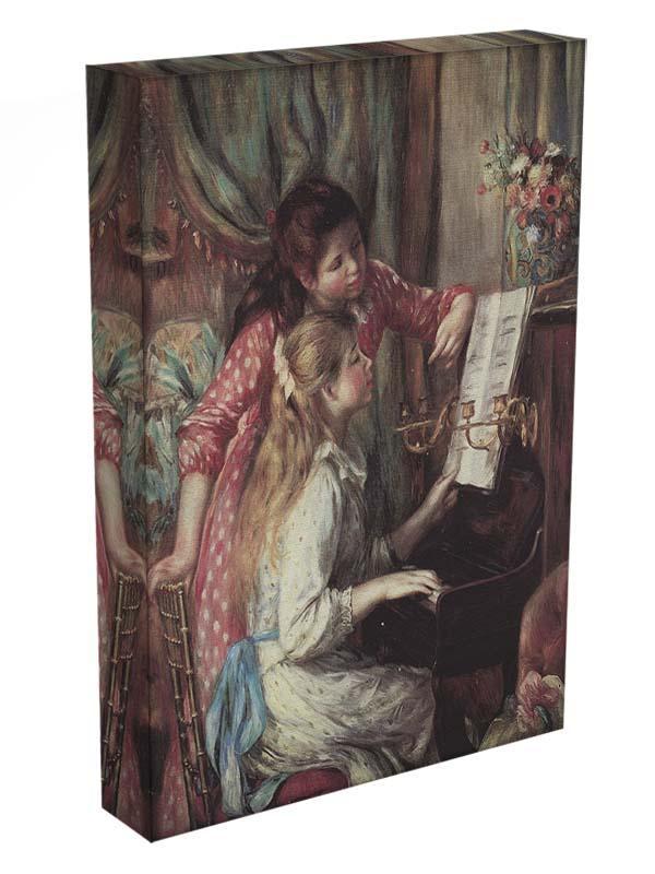 Young girls at the piano 2 by Renoir Canvas Print or Poster - Canvas Art Rocks - 3