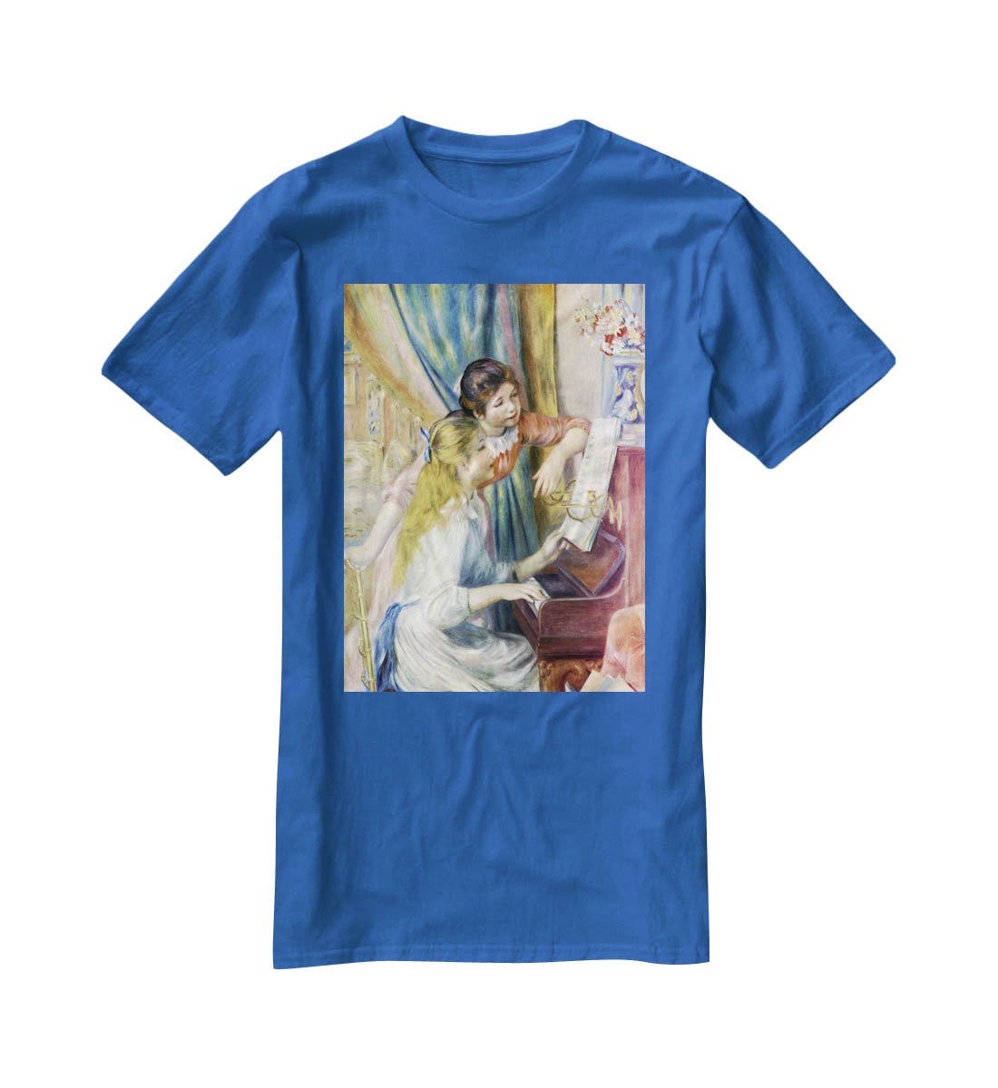 Young girls at the piano 3 by Renoir T-Shirt - Canvas Art Rocks - 2