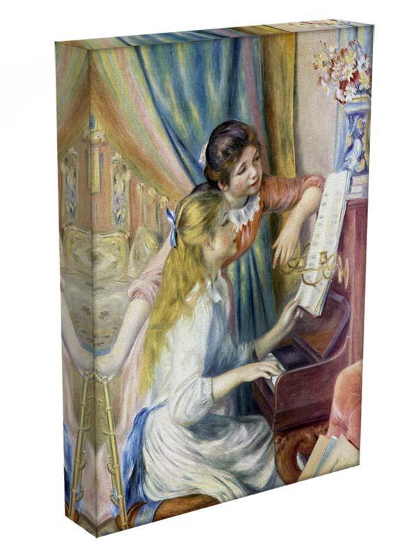 Young girls at the piano 3 by Renoir Canvas Print or Poster - Canvas Art Rocks - 3
