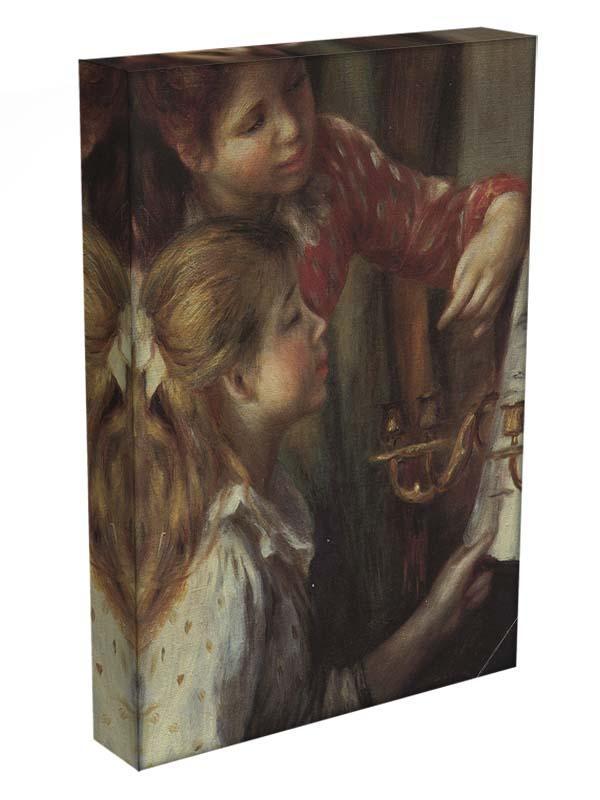 Young girls at the piano Detail by Renoir Canvas Print or Poster - Canvas Art Rocks - 3