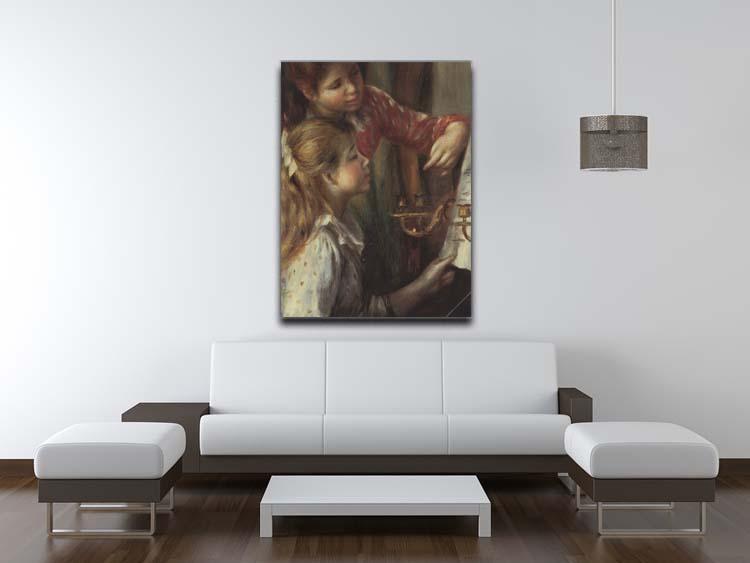 Young girls at the piano Detail by Renoir Canvas Print or Poster - Canvas Art Rocks - 4