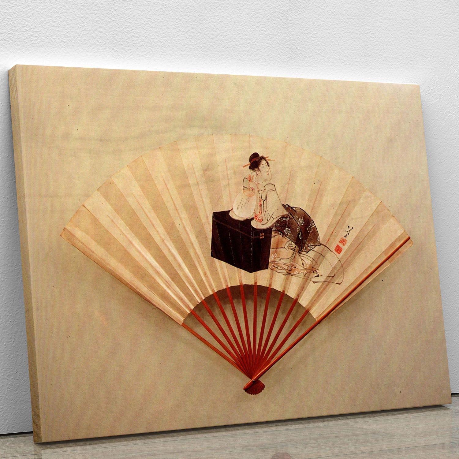 Young lady by Hokusai Canvas Print or Poster - Canvas Art Rocks - 1