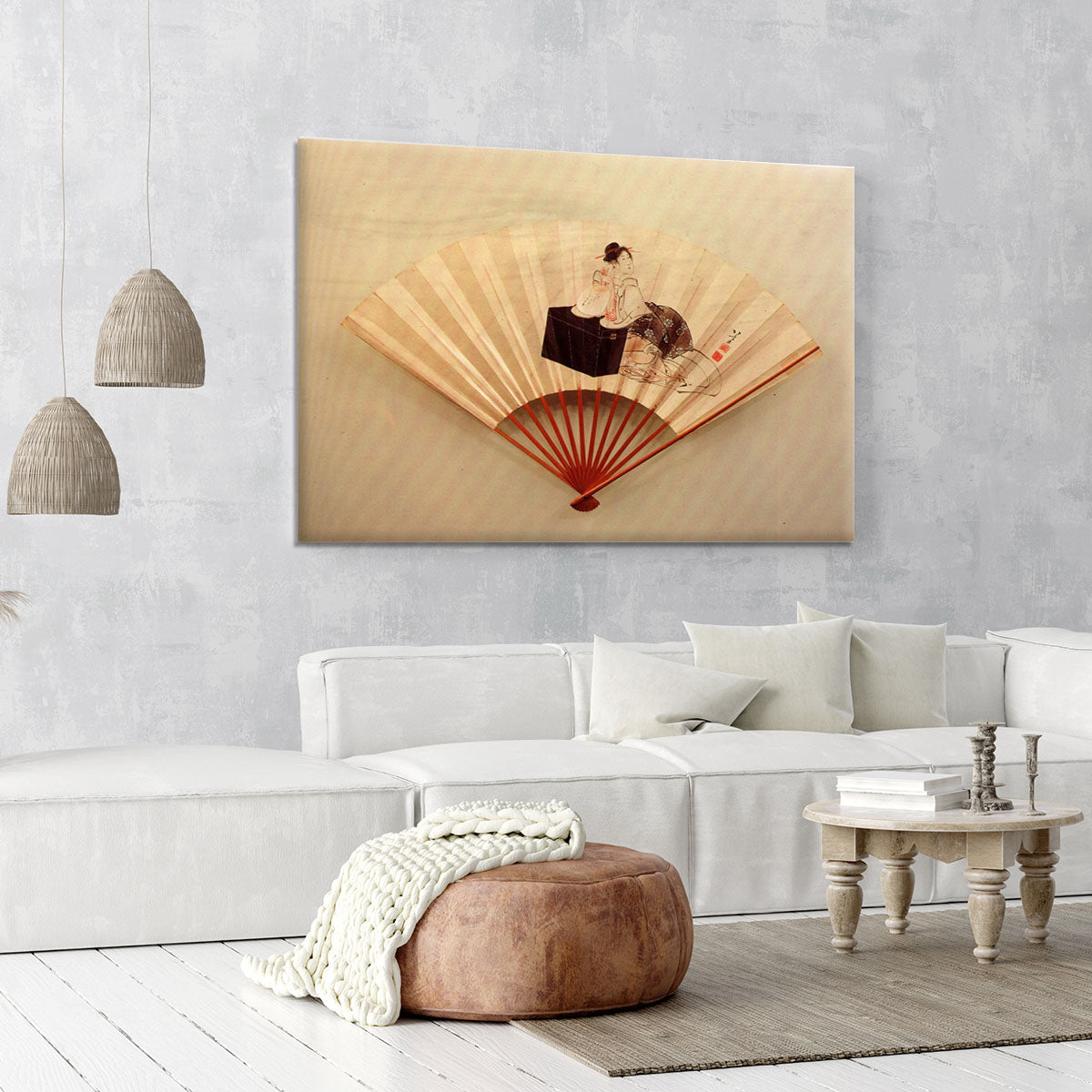 Young lady by Hokusai Canvas Print or Poster - Canvas Art Rocks - 6