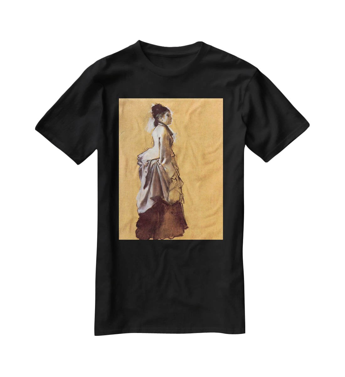 Young lady in the road costume by Degas T-Shirt - Canvas Art Rocks - 1