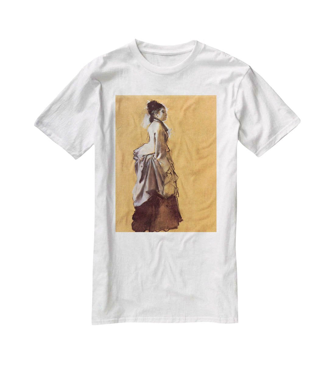 Young lady in the road costume by Degas T-Shirt - Canvas Art Rocks - 5