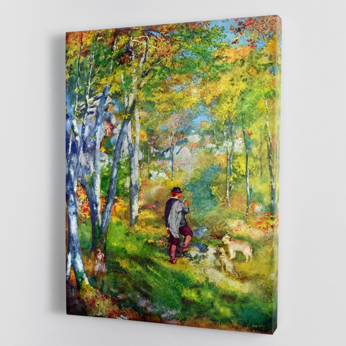 Young man in the forest of Fontainebleau by Renoir Canvas Print or Poster