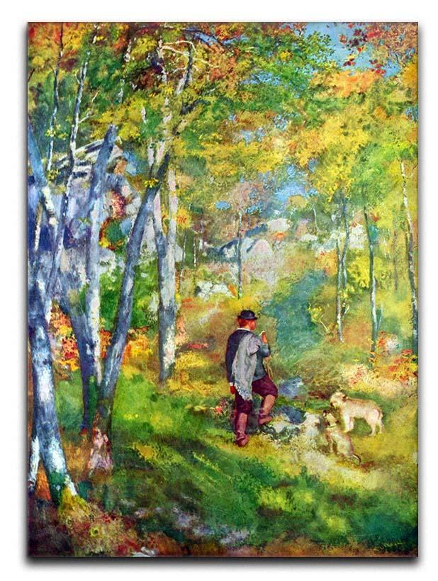 Young man in the forest of Fontainebleau by Renoir Canvas Print or Poster  - Canvas Art Rocks - 1