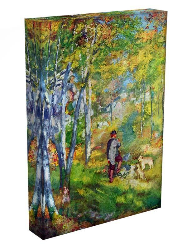 Young man in the forest of Fontainebleau by Renoir Canvas Print or Poster - Canvas Art Rocks - 3