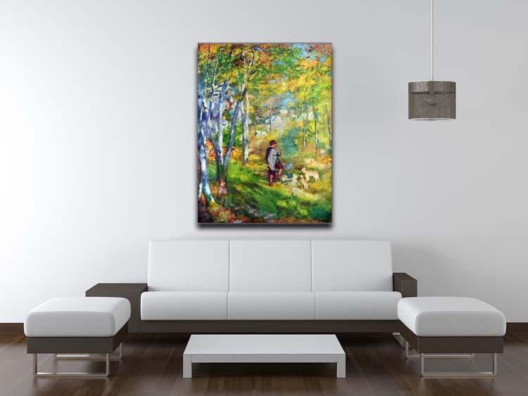 Young man in the forest of Fontainebleau by Renoir Canvas Print or Poster - Canvas Art Rocks - 4