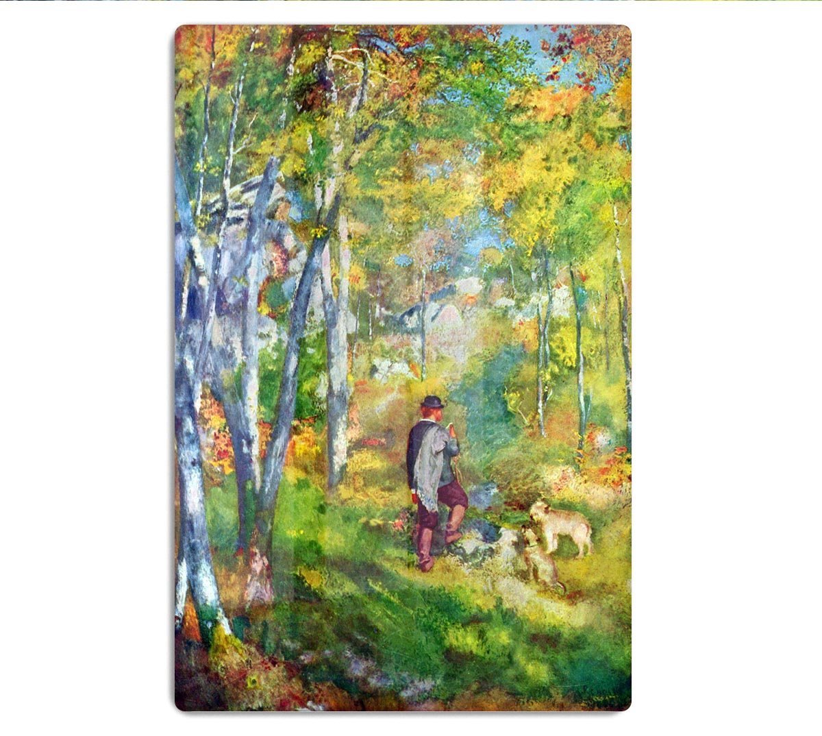 Young man in the forest of Fontainebleau by Renoir HD Metal Print