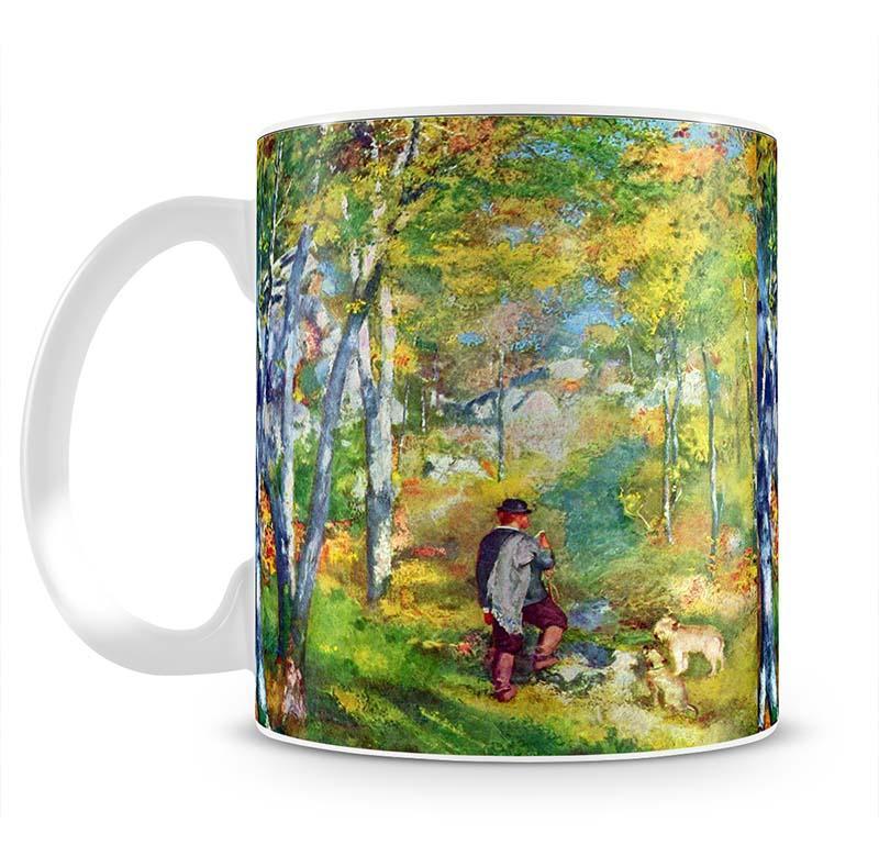 Young man in the forest of Fontainebleau by Renoir Mug - Canvas Art Rocks - 2