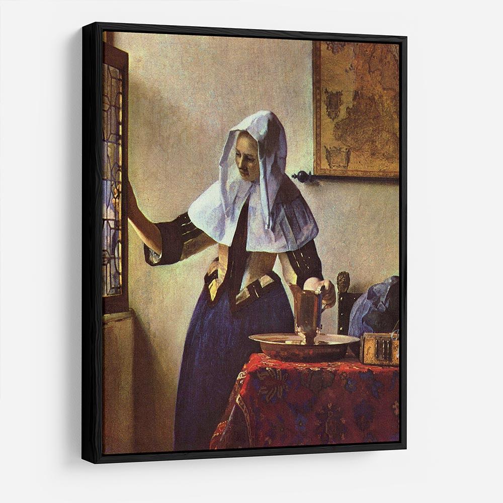 Young woman with a water jug at the window by Vermeer HD Metal Print - Canvas Art Rocks - 6