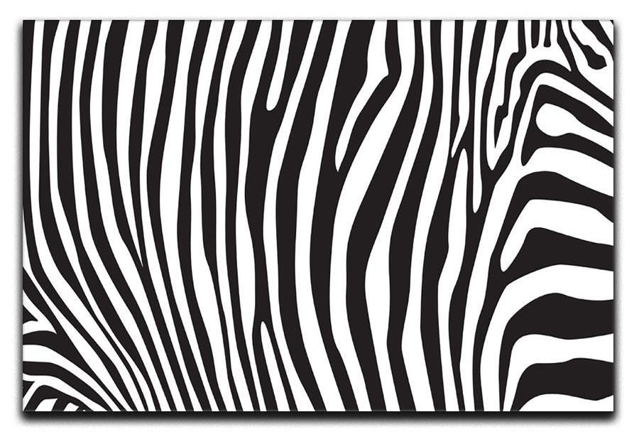 Zebra stripes pattern Canvas Print or Poster  - Canvas Art Rocks - 1