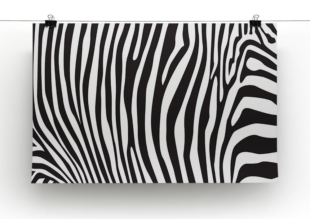 Zebra stripes pattern Canvas Print or Poster - Canvas Art Rocks - 2