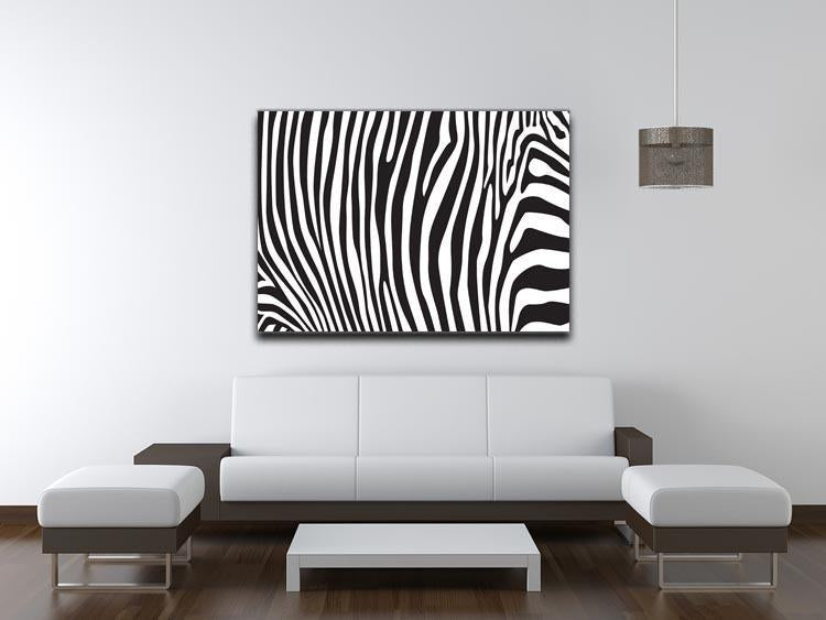 Zebra stripes pattern Canvas Print or Poster - Canvas Art Rocks - 4